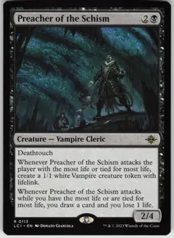 MTG Preacher of the Schism NM The Lost Caverns of Ixalan Magic 113 - Image 1