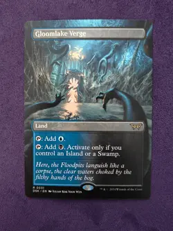 Gloomlake Verge (Borderless) Duskmourn: House of Horror Regular MTG NM - Image 1