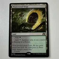 Wizards of the Coast Wastewood Verge DFT Land Rare Green Black 0268 Bartek - Image 1