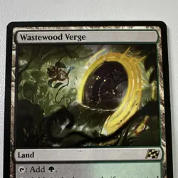 Wizards of the Coast Wastewood Verge DFT Land Rare Green Black 0268 Bartek - Image 3
