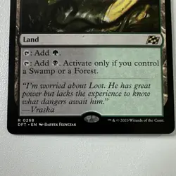 Wizards of the Coast Wastewood Verge DFT Land Rare Green Black 0268 Bartek - Image 4
