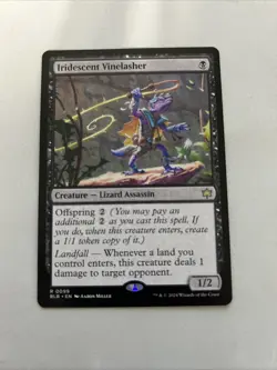 MTG Magic Iridescent Vinelasher Bloomburrow NM - Image 1