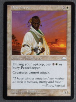 Peacekeeper | MTG Weatherlight | NM | Rare Creature - Image 1