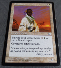 Peacekeeper | MTG Weatherlight | NM | Rare Creature - Image 2