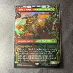 Raph and Mikey Troublemakers Showcase 250 Teenage Mutant Ninja Turtles Foil NM - Image 1