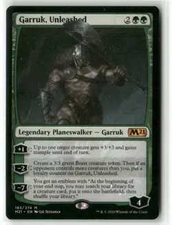 Garruk, Unleashed Normal M Core Set 2021 183 NM - Image 1