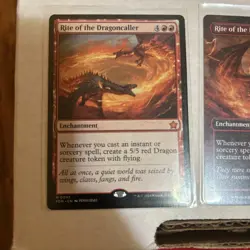 MTG - Rite Of The Dragoncaller - Foundations - 2x Borderless & Base NM-MT - Image 3