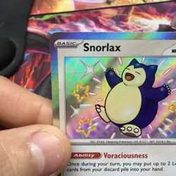 Pokemon Paldean Fates Snorlax Shiny Holo Rare Card 202/091 Near Mint Condition - Image 4