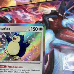 Pokemon Paldean Fates Snorlax Shiny Holo Rare Card 202/091 Near Mint Condition - Image 5