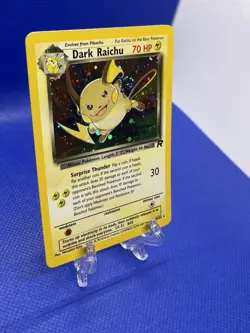 Read Description* Pokemon TCG Dark Raichu 83/82 Secret Rare Holo Unlimited 2000 - Image 2