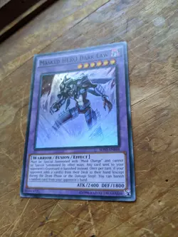Yugioh Masked HERO Dark Law Altered Art SDHS-EN044 Super Rare U-V-Oh! - Image 3