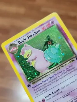 MP Pokemon TCG Dark Slowbro Team Rocket 12/82 Holo 1st Edition Holo Rare - Image 2