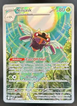 2025 Pokemon Mega Evolution Ninjask Illustration Rare #137/132 - Image 1