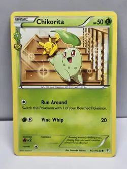 Chikorita RC1/RC32 Common Generations Pokemon Radiant Collection - Image 1
