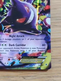 Gengar EX 34/119 Pokemon TCG XY Phantom Forces Expansion 2014 - Image 4