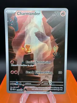 Charmander 168/165 SV: Scarlet & Violet 151 English Illustration Rare Pokemon - Image 1