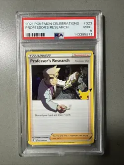 2021 Pokemon Celebrations Professors Research #023 PSA 9 - Image 1
