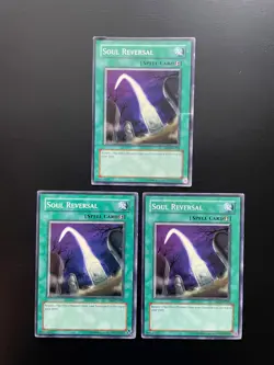 Yugioh Soul Reversal DR2-EN201 Unlimited Edition Common Damaged X3 - Image 1