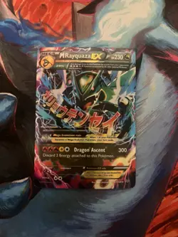 Pokemon TCG Mega M Rayquaza EX Holo Card Roaring Skies Ultra Rare, 61/108 - Image 1