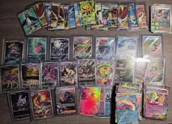 Pokemon TCG BULK LOT of 140 cards including IRs + SIR+ FAs + Ex, all pictured - Image 1