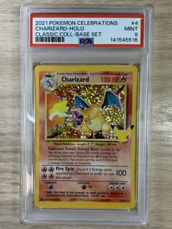 Pokemon Charizard Holo Celebrations Classic Collection 4/102 PSA 9 - Image 1