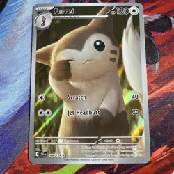 Furret 168/159 NM SV09: Journey Together Illustration Rare Pokemon TCG - Image 1