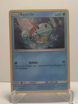 Squirtle 33/214 Pokemon Unbroken Bonds Holo Water Common LP Used See Pictures - Image 1