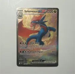 Pokemon TCG Salamence EX Special Illustration Rare Holo 187/159 Sv09 320 HP - Image 1