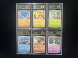 2025 Pokemon TCG JPN McDonald's Promo 020/M-P Pikachu Complete Set 6 APH 10 LY22 - Image 1
