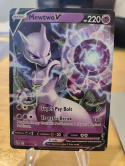 Mewtwo V 030/078 Pokemon Go NM Ultra Rare Pokemon Card - Image 1