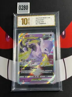 Pokemon TCG S-Chinese Sword & Shield CS5aC 034/127 RRR Mewtwo-Pyxis gold 10 - Image 1