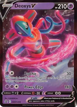 Deoxys V SWSH266 Holo Promo Sword & Shield Promo Pokemon Near Mint - Image 1