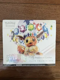 Prismatic Evolutions Pokemon Center Elite Trainer Box PC ETB Sealed - DESC DMG - Image 1