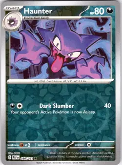 HAUNTER 056/091 PALDEAN FATES POKEMON REVERSE HOLO NM/M - Image 1