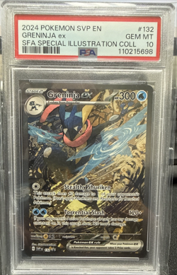 2024 POKEMON SHROUDED FABLE SPECIAL ILLUSTRATION COLLECTION GRENINJA EX PSA 10 - Image 1