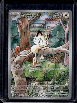 2025 Pokemon Phantasmal Flames Meowth Illustration Rare #106/094 - Image 1