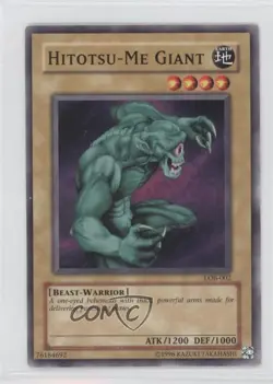 Hitotsu-Me Giant YuGiOh Legend of Blue Eyes White Dragon #LOB-002 2002 - Image 1