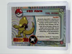 ABRA 1999 TOPPS CHROME POKEMON TV ANIMATION SERIES 1 BLUE LOGO 63 Q0899 - Image 2