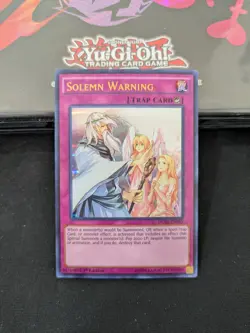 Solemn Warning DUSA-EN085 Duelist Saga 1st Edition - NM - Yugioh - Image 1