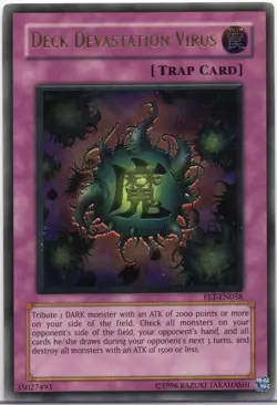 DECK DEVASTATION VIRUS YUGIOH TCG UNLIMITED ULTIMATE RARE #FET-EN058! - Image 1