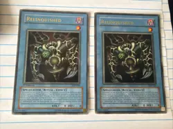 Yugioh Relinquished SDP-001 Ultra Rare / Heavy/Moderate Play 2X - Image 1