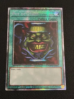 Yugioh! | Pot of Greed (Starlight Rare) MP25-EN050 2025 Mega Pack 1st Edition NM - Image 1