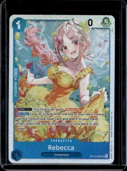 2026 One Piece Adventure on Kami's Island Rebecca Super Rare #OP15-053 - Image 1