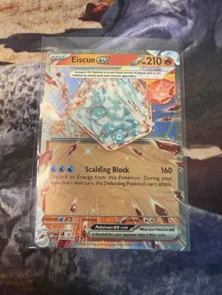 Pokemon TCG Eiscue EX 042/197 Obsidian Flames Double Rare Holo Card NM Condition - Image 1