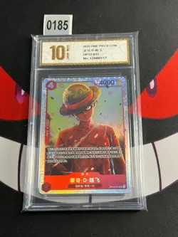 One Piece TCG (OP12 015) Super Rare - Monkey. D. Luffy Chinese-Pyxis gold 10 - Image 1