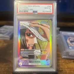 Nico Robin Alt Art Leader PSA 10 One Piece OP09-062 Emperors in the New English - Image 1