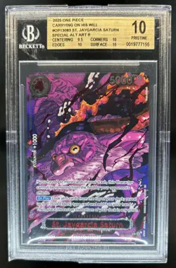 2025 One Piece Carrying On Will St. Jaygarcia Saturn Alt Art 083 BGS 10 Pristine - Image 1