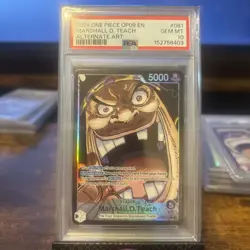 2024 One Piece OP-09 #081 Marshall D. Teach Alternate Art PSA 10 - Image 1