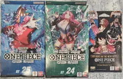 One Piece (2) Starter Decks & (1) Booster Pack - Image 1