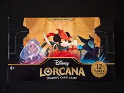 Lorcana Disney First Chapter Booster Box TCG - MINT BOX & FACTORY SEALED - Image 2